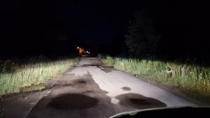 Установка и пример работы светодиодов головного света AMP PRO CSP HB3 на Mitsubishi Outlander 3