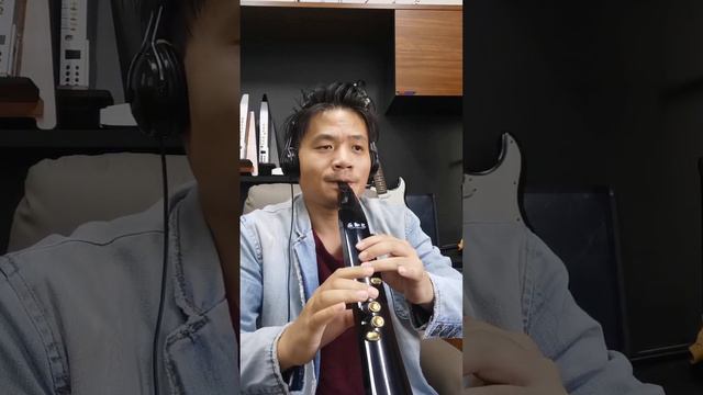 Happy Soulmate Y8 EWI flute tone in F playing "Xiao Li Fei Dao". смотреть онлайн