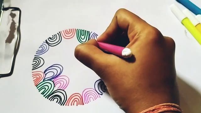 Colourful sketch pen patterns смотреть онлайн