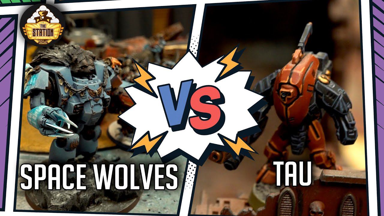 TAU Vs SPACE WOLVES I Battlereport 2000pts I Warhammer 40000