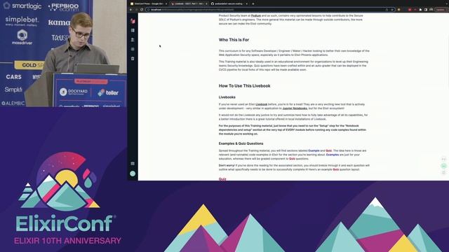 ElixirConf 2022 - Holden Oullette - Shifting Left: Secure Coding in Elixir Livebooks смотреть онлайн