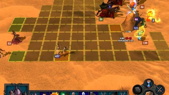 Heroes Of Might And Magic 5 Tribes Of The East Necropolis VS Academy part1 смотреть онлайн