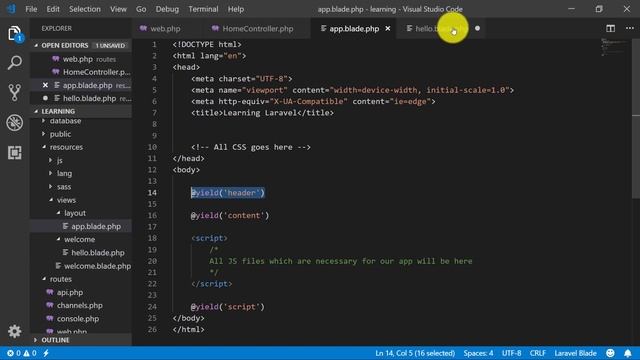 Blade Template Engine - Become a Master in Laravel - 07 смотреть онлайн