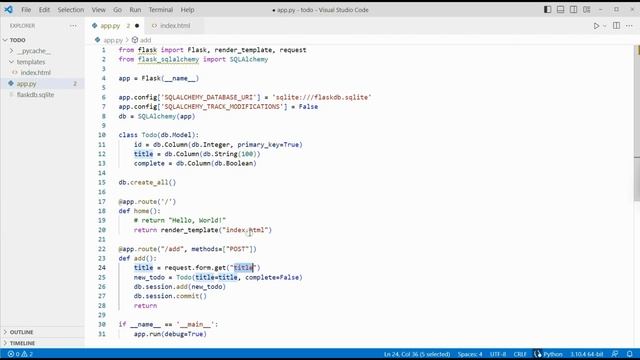 Python Flask Simple To Do - SQLAlchemy смотреть онлайн