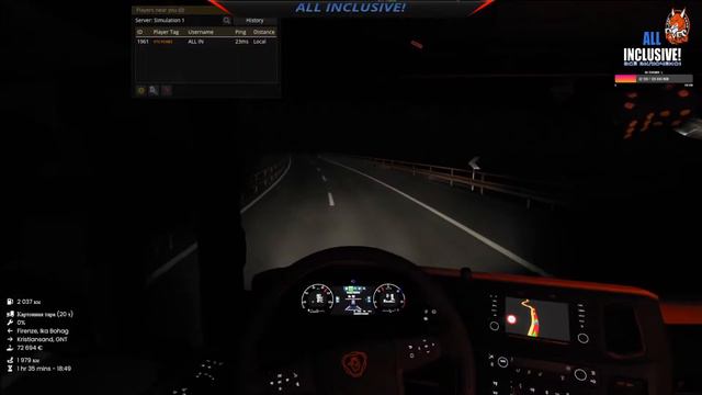 Контракт с Италии! VTC Прокатимся? Euro Truck Simulator 2 MpTruckers смотреть онлайн