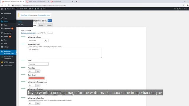 How to Add Watermark to PDF in WordPress - Prevent Direct Access Gold смотреть онлайн