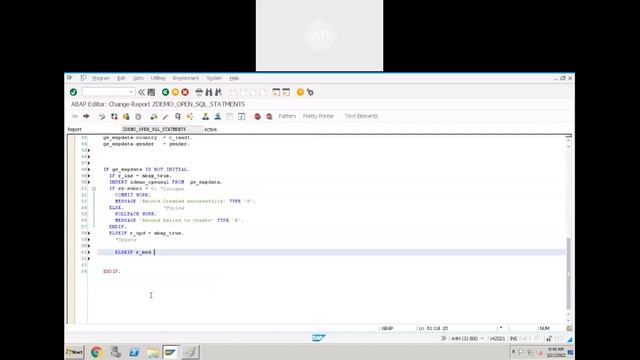 Open SQL Part 3 and Radio Buttons смотреть онлайн