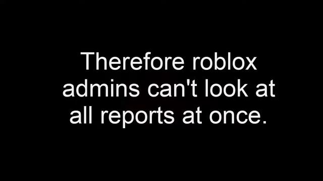 Does Roblox reporting work? смотреть онлайн