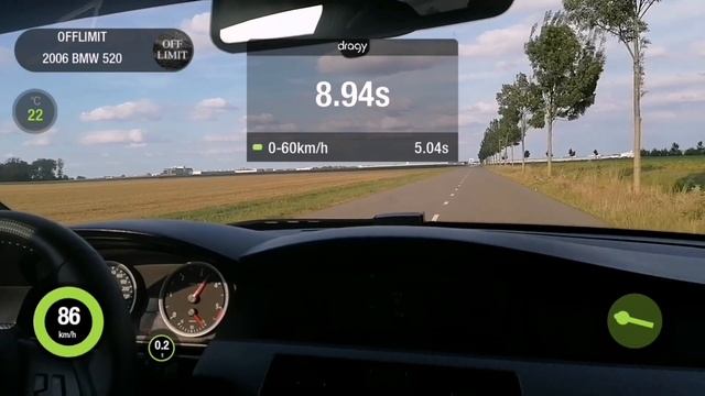 BMW E60 2.0D | 177hp | Dragy Test
