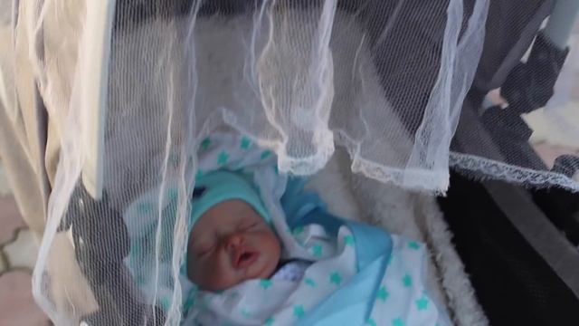 после роддома с куклой реборн