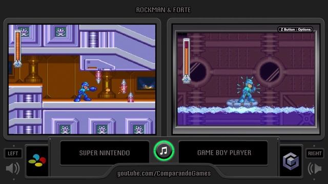 Rockman & Forte (Super Famicom vs GBA) Side by Side Comparison (Mega Man & Bass SNES vs GBA) смотреть онлайн