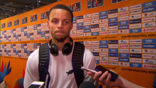 Stephen Curry Speaks After Win Over Finland смотреть онлайн