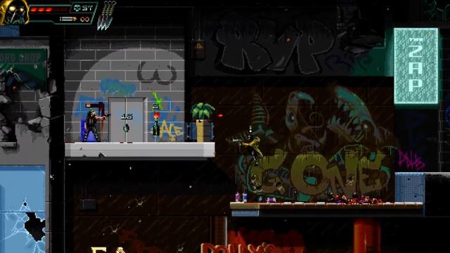 Huntdown. 2020. Cyberpunk 2D.