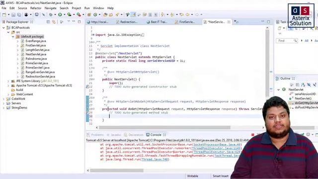 Internal Redirection in Servlet | YCMOU TYBCA Adv Java Practical 3.2 | Asterix Solution смотреть онлайн