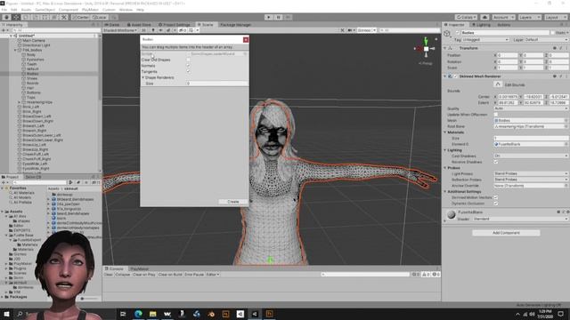 Skinn Pro: Extract Load Transfer Blend Shapes in Unity смотреть онлайн