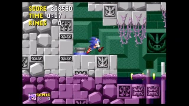 Sega Mega Drive 2 (Smd) 16-bit Sonic The Hedgehog 1 part Scrap Brain