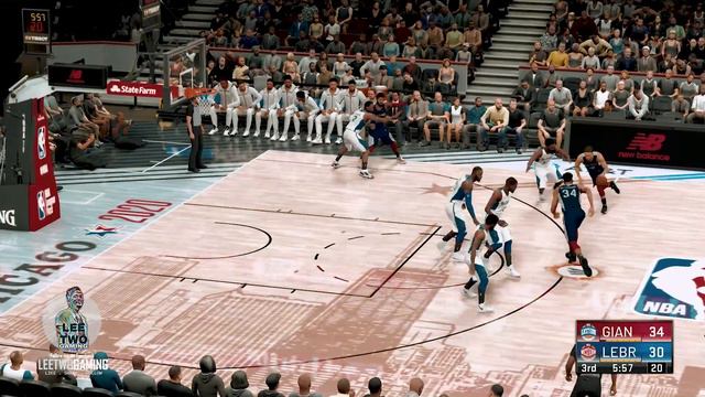 NBA 2K21 NEXT GEN MOD GAMEPLAY (PC HD 1080p) All Star Game 2020 Team LeBron vs Team Giannis! смотреть онлайн
