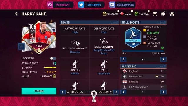 BEST POSSIBLE ENGLAND SQUAD BUILDER WORTH 700M COINS - FIFA MOBILE 22 смотреть онлайн
