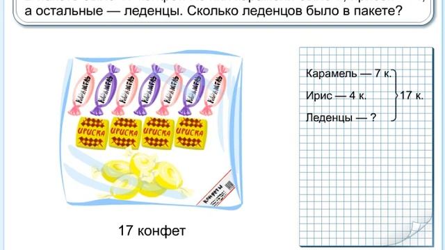 Решение задач на сложение и вычитание без перехода через 10. 1 класс математика. смотреть онлайн