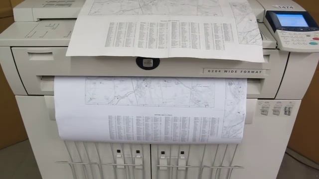 Xerox 6204 36" Wide Format High speed Printer Copier Scanner fr plans architects смотреть онлайн