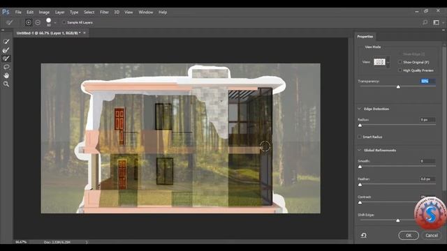 HOW TO REMOVE & ADD BACKGROUND || ARCHITECTURAL RENDERING IN PHOTOSHOP смотреть онлайн