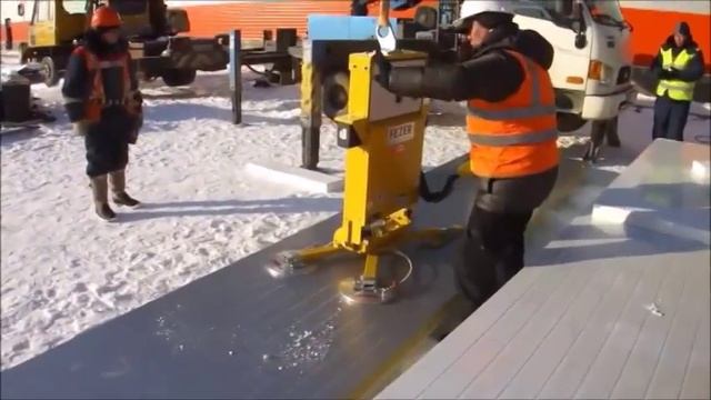 Вакуумный захват VacuBoy Glass для монтажа сэндвич-панелей смотреть онлайн