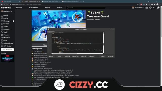 *NEW* OVERPOWERED TREASURE QUEST SCRIPTS // HACKS!!! смотреть онлайн