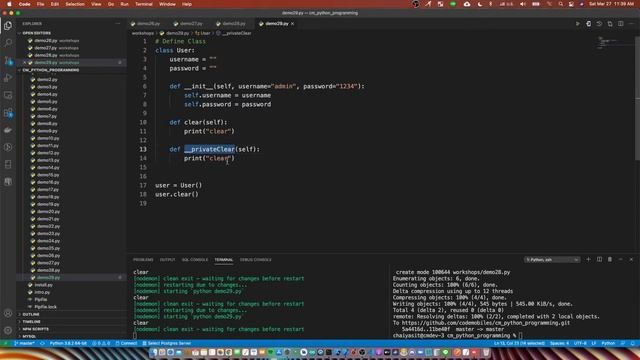 เรียนเขียน Python พร้อม Sourcecode Ep33 private function смотреть онлайн