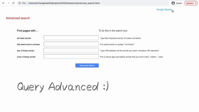 CS50’s Web Programming with Python and JavaScript Project0: Search смотреть онлайн