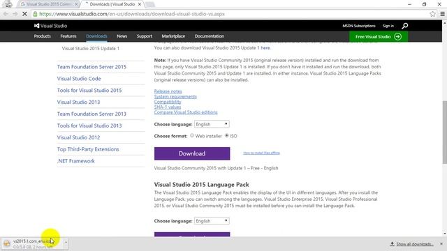 Visual Studio 2015 Community Edition Installation Steps смотреть онлайн