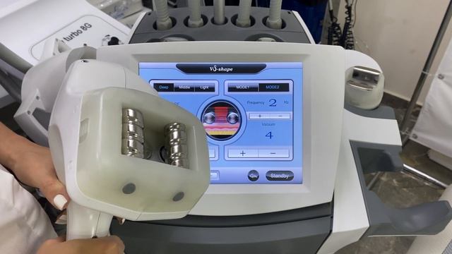 Интерфейс аппарата Velashape V8c2