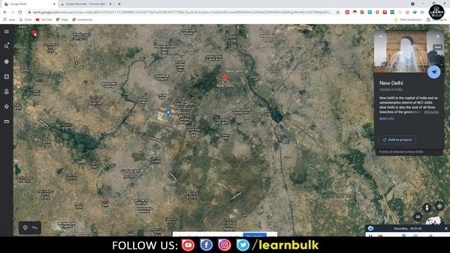How To Create Video Clip To Google Earth | Download Google Earth Video | Learn Bulk смотреть онлайн