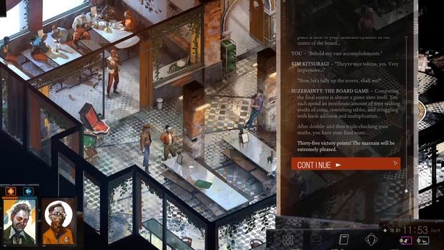 Disco Elysium - playing board games with Kim (win/loss/tie) смотреть онлайн