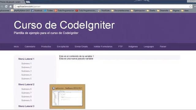 23. Librería Parser - Curso de CodeIgniter смотреть онлайн
