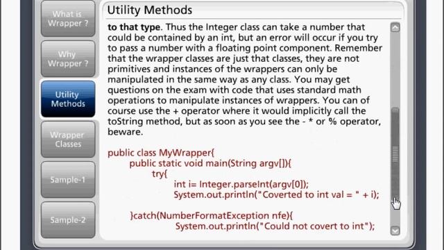 CoreJava Chapter 18 - Wrapper Class смотреть онлайн