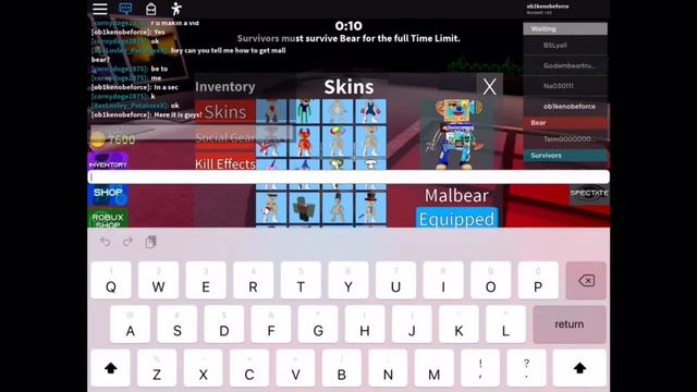 BEAR (alpha) showing Malbear skin - Roblox!! смотреть онлайн