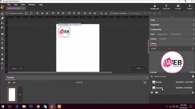 PSD to HTML5 Banner Using Google Web Designer смотреть онлайн
