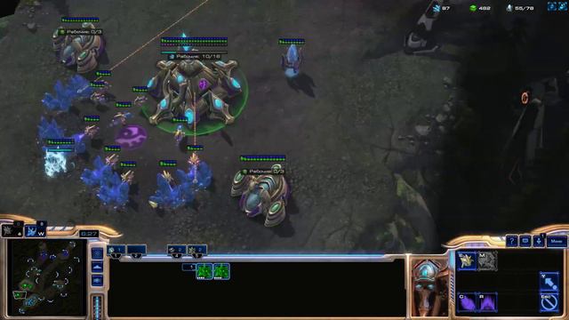 StarCraft-2 2 на 2 Я и Кирилл Пробуем играть за* протосса и террана смотреть онлайн