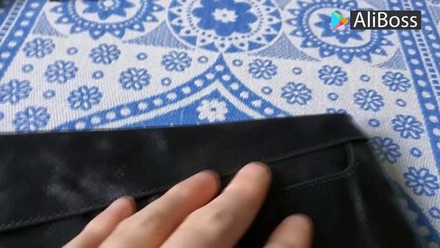 Aliexpress мужской клатч, барсетка, портмоне чёрный из натуральной кожи на молнии смотреть онлайн