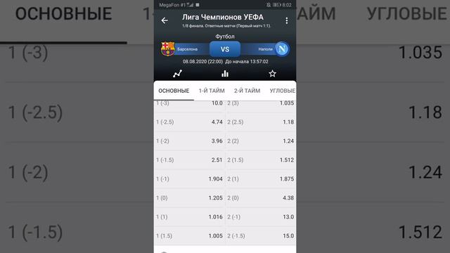 Барселона / наполи прогноз.