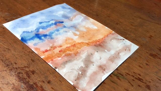 Просто рисуем/пустыня/кактусы/рисунок/рисование/как нарисовать/картина/акварель/красками смотреть онлайн