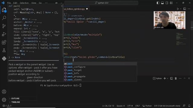 Python Dersleri Gui5 | Listbox Kullanımı, Spinbox Kullanımı ve Bunlarla İlgili Örnek Uygulama смотреть онлайн