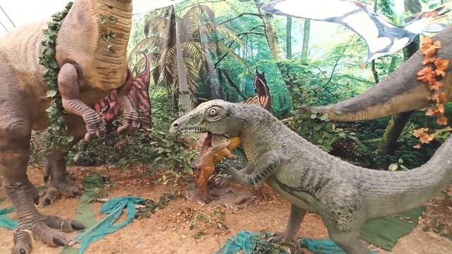 DINO PARK, Выставка динозавров, движущиеся экспонаты, Dinosaur exhibition смотреть онлайн