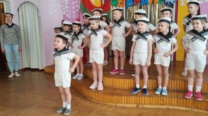 #23февраля #песня #моряков #бескозырка белая #детскийсад #старшаягруппа #5 #витебск #дети #праздник