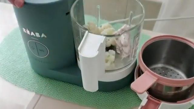 Пюре для грудничка из цветной капусты и курицы в Beaba Babycook смотреть онлайн