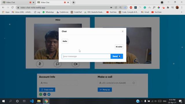 Video Calling application with real-time chat | MERN Stack | Web Sockets смотреть онлайн