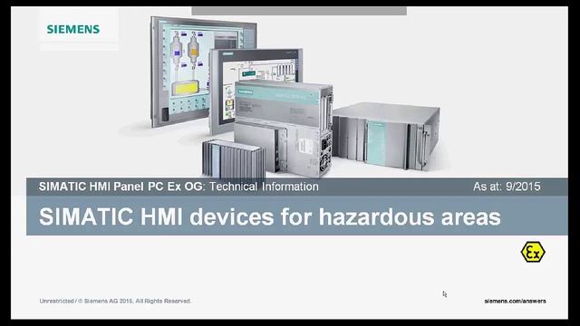 Вебинар. Панели оператора IPC227E, IPC277E Siemens смотреть онлайн