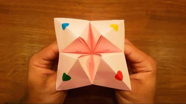 How To Make a Paper Fortune Teller - EASY Origami смотреть онлайн