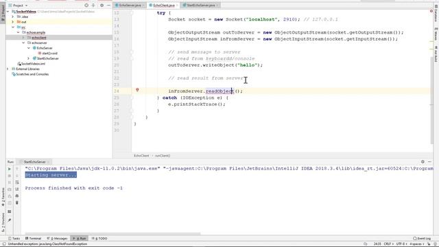 Java - Introduction to sockets смотреть онлайн