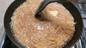 ЖАРЕНАЯ ВЕРМИШЕЛЬ НА СКОВОРОДЕ, очень рассыпчатая